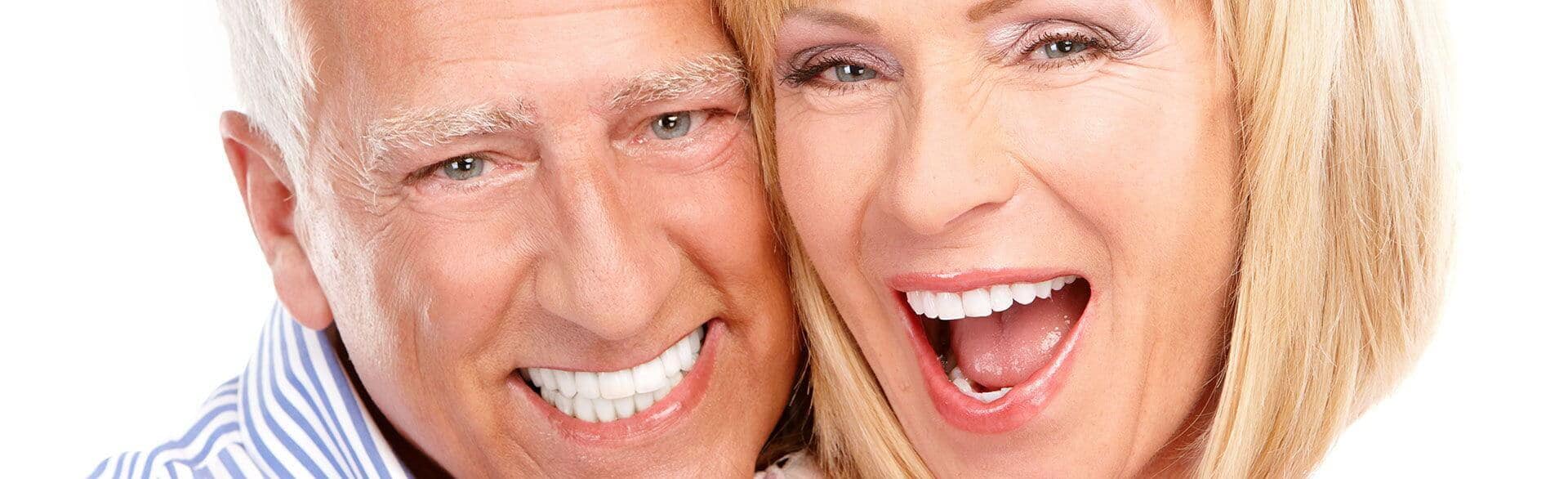happy, smiling senior couple